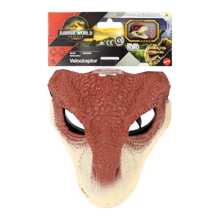 Jurassic World, Raptor Dinosaur Mask, Role-Play Head Wear