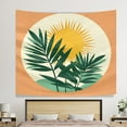 thumbnail image 4 of Durable Boho Decor Bohemian Aesthetic Home Tapestry 51x59 Inch, Moon Decorative Aesthetic Tapestry Muted Tones Palm Leaf Washable College Tapestry, for Bedroom Dorm Home House Deco, 4 of 5