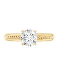 thumbnail image 4 of Rosec Jewels Solitaire Diamond Ring - Half Carat Engagement Ring Lab Grown (5 MM, EF-VS Grade), 18K Yellow Gold, US 12.00, 4 of 8