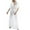 White Womens Summer Dress, variant on USSUMA Dresses For Women Party Casual,Women Solid Beach Kaftan Long Maxi Dress Cover Up Gown Deep V-Neck Hollow Out Perspective Bandage Sun Dress