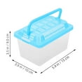 thumbnail image 3 of Boîte d'Alimentation Portable pour Petite Tortue Maison Poissons Rouges Boîtes pour Tortues Habitat pour Reptiles Boîte pour Poissons Rouges Aquarium Transparent Aquarium à Main, 3 of 5