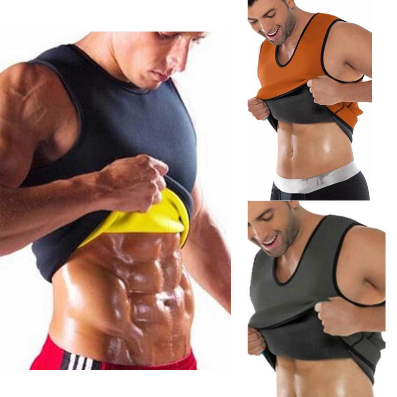 Men Gym Neoprene Sauna Vest Sauna Ultra Sweat Shirt Body Shaper For Weight Loss