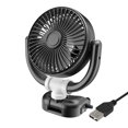 thumbnail image 2 of Ventilador de aire de refrigeración portátil para coche, circulador de aire compacto giratorio de 360  degree, cabezal único para salpicadero de coche, bajo USB de 5v, 2 of 9