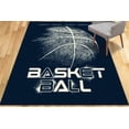 thumbnail image 4 of Motivation Rugs, Front Door Rug, Thick Rugs, Man Cave Rug, Basketball Rug, Ball Rugs, Machine Washable Rug, Personalizeds Rugs, Black Rug, 2.6'x5' - 80x150 cm, 4 of 8