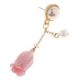 thumbnail image 3 of Pendientes de mujer, hermosa flor con resina epoxi cubierta do, 3 of 9