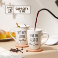 thumbnail image 4 of Juego de tazas de café AW BRIDAL Ceramic, 350 ml, para parejas recién comprometidas, 4 of 9