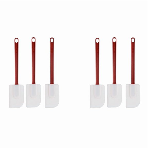 6Pack Spatulas Silicone Heat , Spatula Silicone , Rubber Scraper Spatula 10 Inches, Kitchen Use A