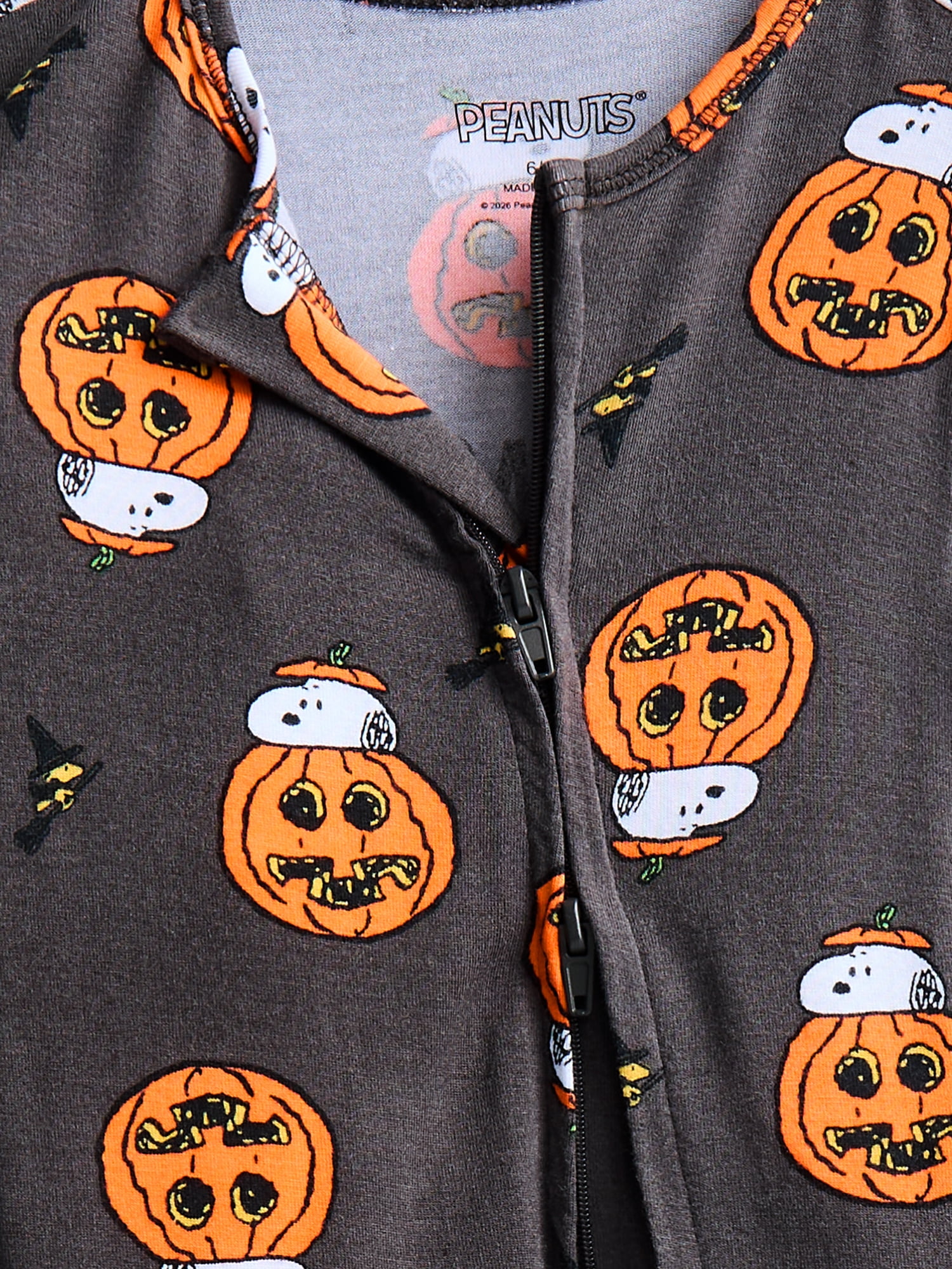 Snoopy Baby Boys Halloween Sleep Footed One-Piece, Sizes 0M-6/9M