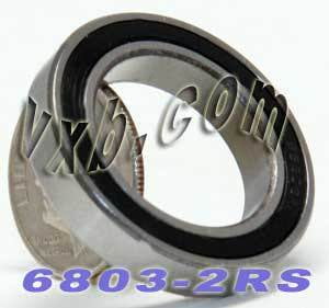 6803 RS Full Ceramic Bearing 17 x 26 x 5 mm Metric VXB