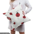 thumbnail image 4 of Ambesonne Ladybugs Fabric by the Yard Upholstery, Dotted Winged Animals, 10 Yards, White Black, 4 of 4