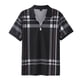 thumbnail image 1 of Playeras Deportivas - Conjunto De 2 Piezas De Camiseta De Manga Larga Y Chándal Holgado Con Cuello En V De Color Liso Para Hombre, 1 of 7