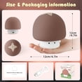 thumbnail image 6 of KOMI Mushroom Night Light, LED Cute Lamp, Silicone Squishy Lamp Rechargeable Nursery Nightlight with 3 Level Dimmable Bedside Touch Lamp for Bedroom Kids Room Decor, 6 of 7