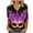 C Multicolor, variant on YUGYXL Women's Summer Mardi Gras 3/4 Sleeve Tshirts Fashion Plus Size Fancy Mask Printed Soft Loose Clothes Ladies V Neck Tunic Tees Carnival Theme Party Funny Tops