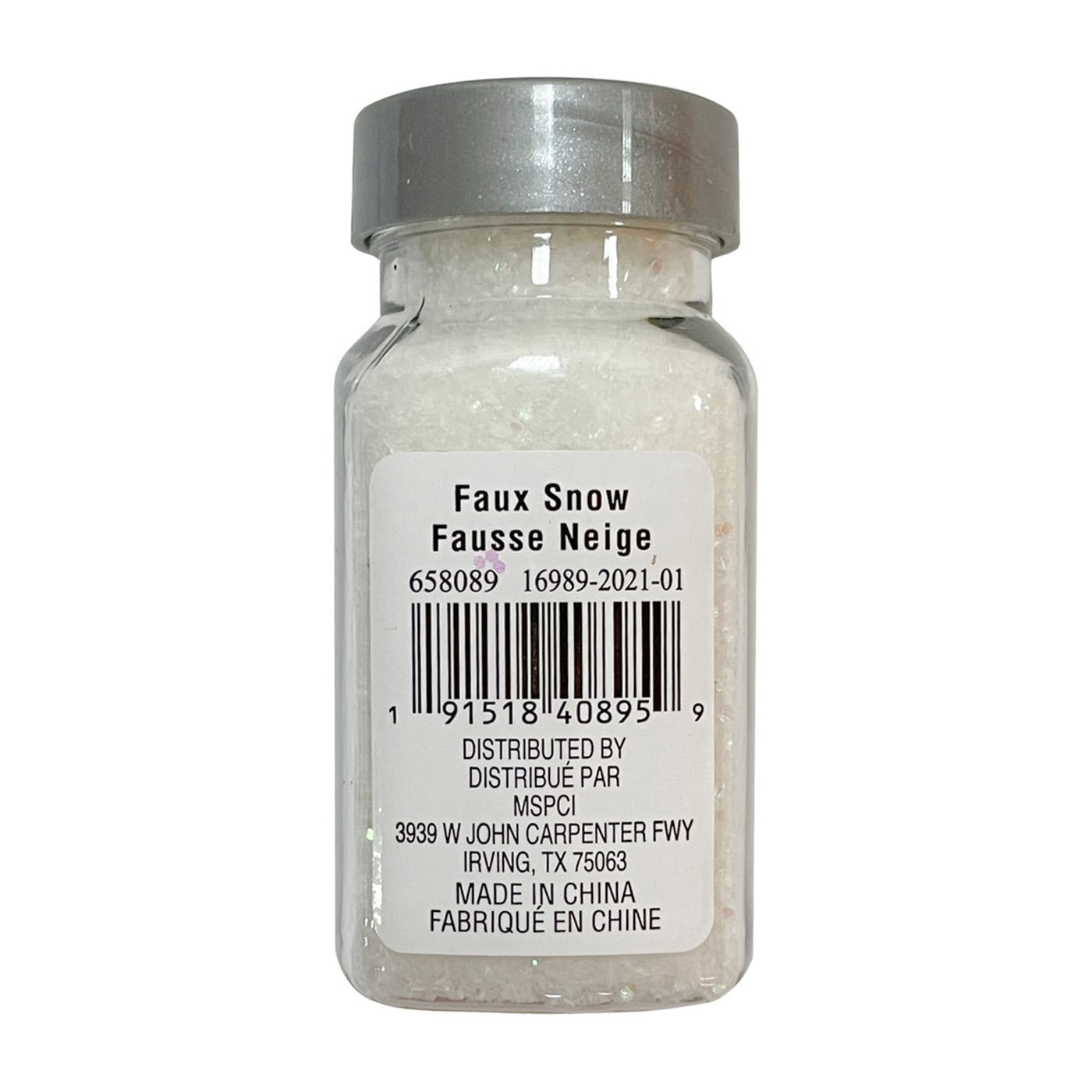 Recollections Specialty Polyester Glitter Artificial Glitz Snow, 12 Pack