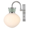 thumbnail image 3 of Lark 85590LCB-SF Lucy 10" Tall Led Bathroom Sconce - Lacquered Brass / Seafoam, 3 of 6