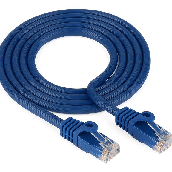 Sanoxy 5ft Cat6a Ethernet Patch Cable 10G UTP Snagless – Blue