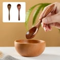 thumbnail image 1 of Sentmoon Coffee Spoons Silverware Spoons Silverware Wooden Spoon Wooden Small Spoon Soup Spoon Household Wooden Spoon Long Handle Japanese Exquisite Spoon, 1 of 7