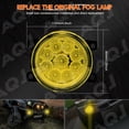 thumbnail image 4 of Par de Luces Antiniebla Redondas LED para Acura ILX 2013-2018, 55W 3500K Amber Lámparas Amarillas Todoterreno Parachoques Delantero Negro Luces Antiniebla LED, 4 of 11