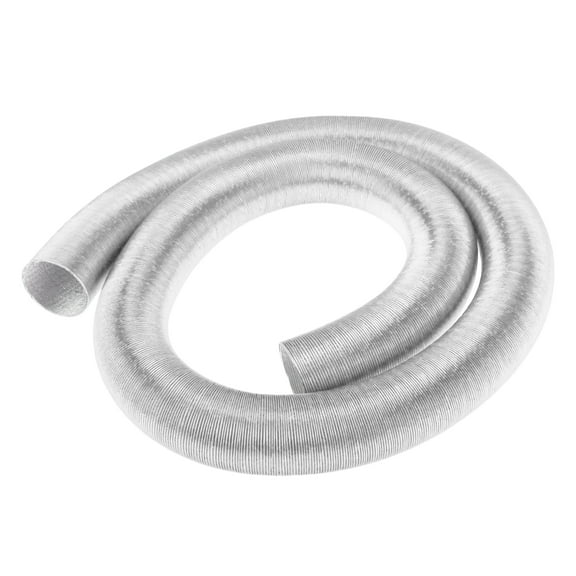 Unique Bargains 42mm Dia 300cm Car Heater Duct Pipe   Aluminum Foil Warm Air Ducting Hose for Diesel Heater Silver Tone