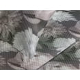 thumbnail image 3 of Ambesonne Flower Quilted Coverlet 3 Pcs, Nostalgia Feels Rose Pattern, King Size, Dark Taupe Grey and Coconut, 3 of 4