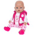 thumbnail image 5 of AmaMary Cotton Hot Pink Bunny Outfit for 16-18 inch Dolls – 4-Piece Jacket Long Sleeve Pants Socks Set for Girls Birthday Gift Holiday Dress-Up & Toddler Pretend Play, 5 of 5