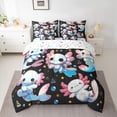 thumbnail image 2 of Homewish Kawaii Axolotl Child Twin Bedding Sets 7-Piece, Blue Pink Cute Animal Bedding Comforter Set, Cartoon Stars Print Reversible Sheet Sets, Ultra Soft Bedroom Decor, 2 of 7