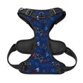 thumbnail image 2 of No Pull Dog Harness For Small Dogs Easy Walk Dog Vest Adjustable Collars Harnesses & Leashes Set Breathable Oxford Outdoor Walking Safety Reflective Strip Graffit Blue Joystick Sign Game, 2 of 9