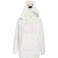 thumbnail image 3 of Prestigez Womens Hoodie Holiday Sweatshirt Female, White, Size: L/XL, Secret Santa, 3 of 6