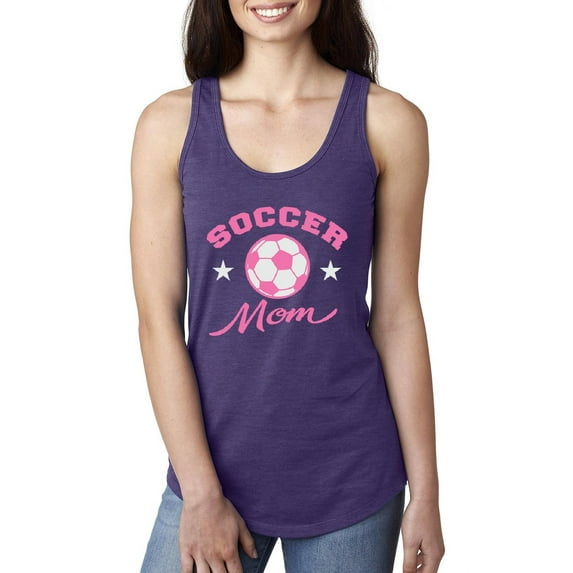 Normal is Boring - Women's Racerback Tank Top, up to Women Size 2XL - Soccer Mom