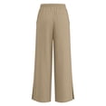 thumbnail image 4 of BOOMNY Toddler Girls Baggy Pants Wide Leg Pants for Girl Trendy Solid Color Elastic Waist Drawstring Lightweight Loose Fit Summer Beach Joggers With Pocket, 4 of 8