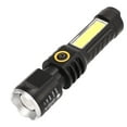 thumbnail image 4 of Linterna Telescópica, Linternas Antorcha COB Lámpara Lateral TIPO C Carga IPX4 Impermeable Negro Con Cable De Datos Para Emergencia, 4 of 7
