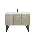 thumbnail image 3 of Lancy 48 in W Rustic Acacia Bath Vanity, Cultured Marble Top and Gun Metal Faucet Set, 3 of 10