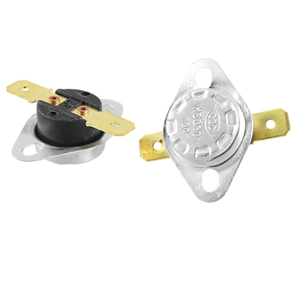 Unique Bargains 2 x 250V 10A Temperature Controller Switch Thermostats 100C 212F N.C KSD301