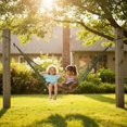 thumbnail image 4 of Portable Outdoor Camping Hammock Garden Swing Hanging Bed Light Weight Nylon Rope Mesh Hammock Easy to Install, 4 of 4
