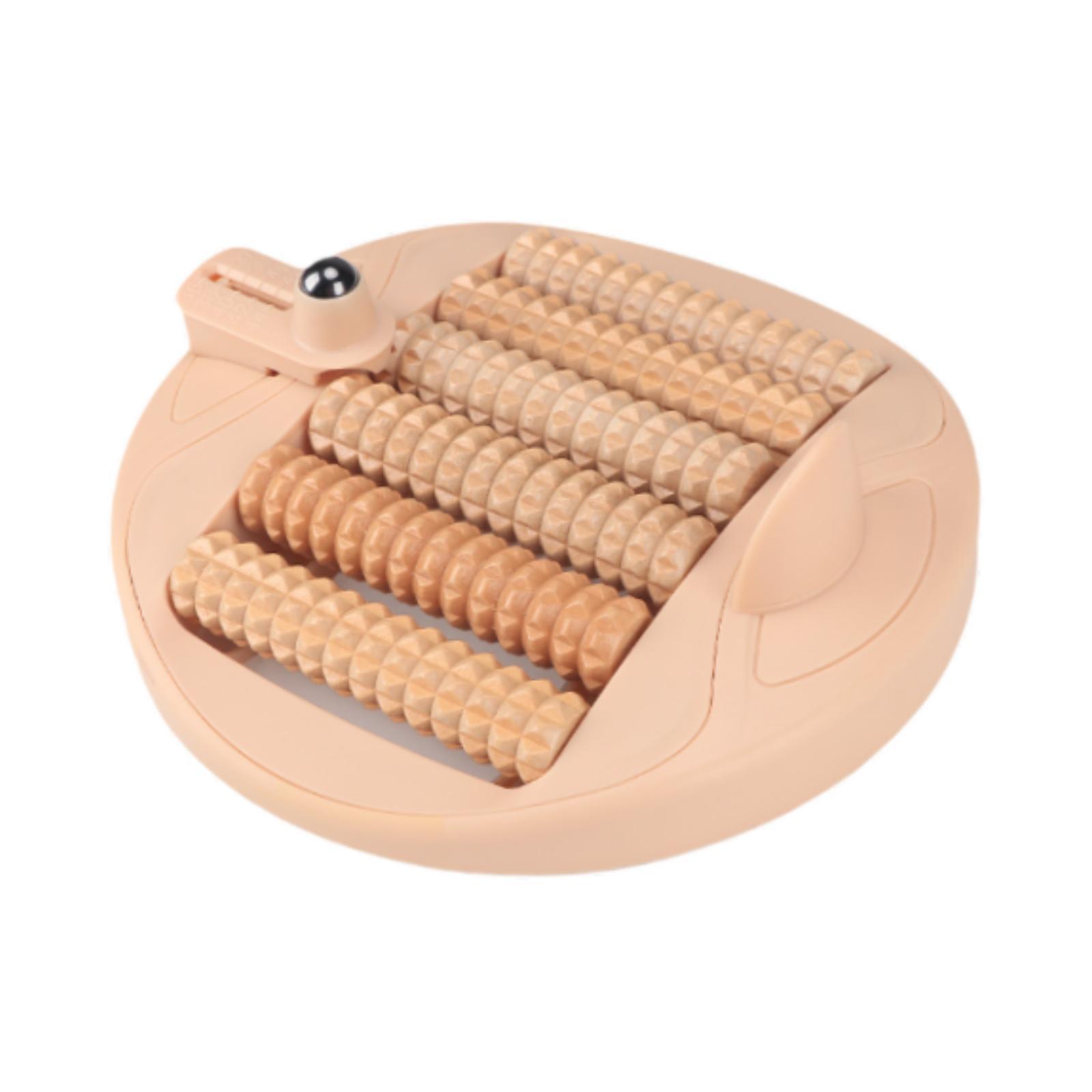 Wswqop Foot Roller Massager Foot Roller Ergonomic Versatile for Workers Housewives Home light brown