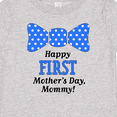 thumbnail image 4 of Inktastic Happy First Mother's Day, Mommy Bow Tie Boys or Girls Baby T-Shirt, 4 of 5