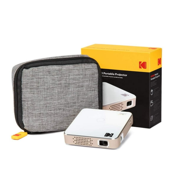 Proyector Portátil KODAK Ultra Mini Recargable LED DLP Alta Definición con Funda Suave