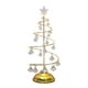 thumbnail image 2 of Luces de árbol de Navidad de cristal - Lámpara de mesa LED con cable de cobre, accionada por batería, luz cálida dorada de 10x20 cm para decoración del hogar, 2 of 3