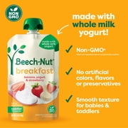 Beech-Nut Breakfast Stage 4 Toddler Food, Yogurt Banana & Strawberry, 3.5 oz Pouch