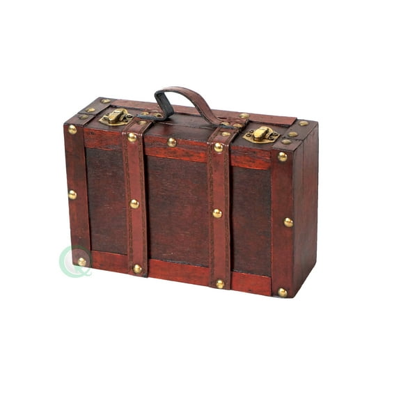 Old-fashioned Small Suitcase with Straps
