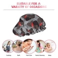 thumbnail image 6 of KLL Cute Puppy Black Pattern Shower Cap & Bath Cap for Women,Reversible Oversized Waterproof Shower Caps for all Hair Lengths,Elastic Reusable Bathing Hair Cap, 6 of 6