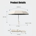 thumbnail image 6 of Precisety Folding Umbrella, Folding Sun Umbrella for Both Rain and Sunshine, Auto Open/Close Ring Buckle Umbrellas Windproof, Portable Automatic Folding Umbrellas for Daily or Travel, 6 of 7
