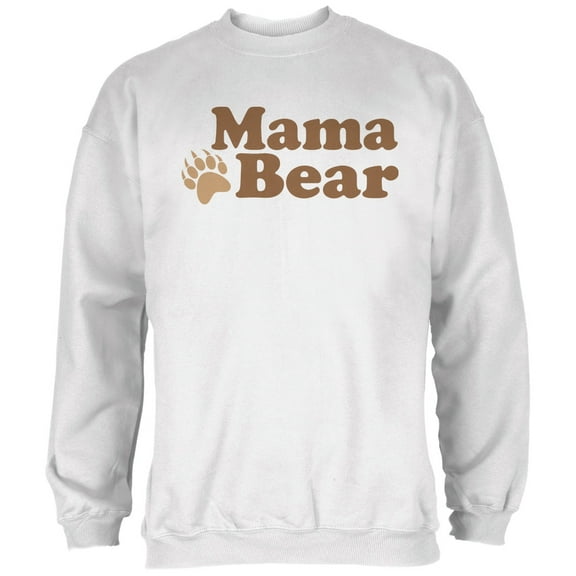 Mothers Day - Mama Bear White Adult Sweatshirt