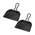 thumbnail image 3 of 2Pack Black Metal Dustpan, 12 Inch Dust Pan Dustpan for Indoor, Outdoor, Fireplace, Industrial, Commercial Use, 3 of 8
