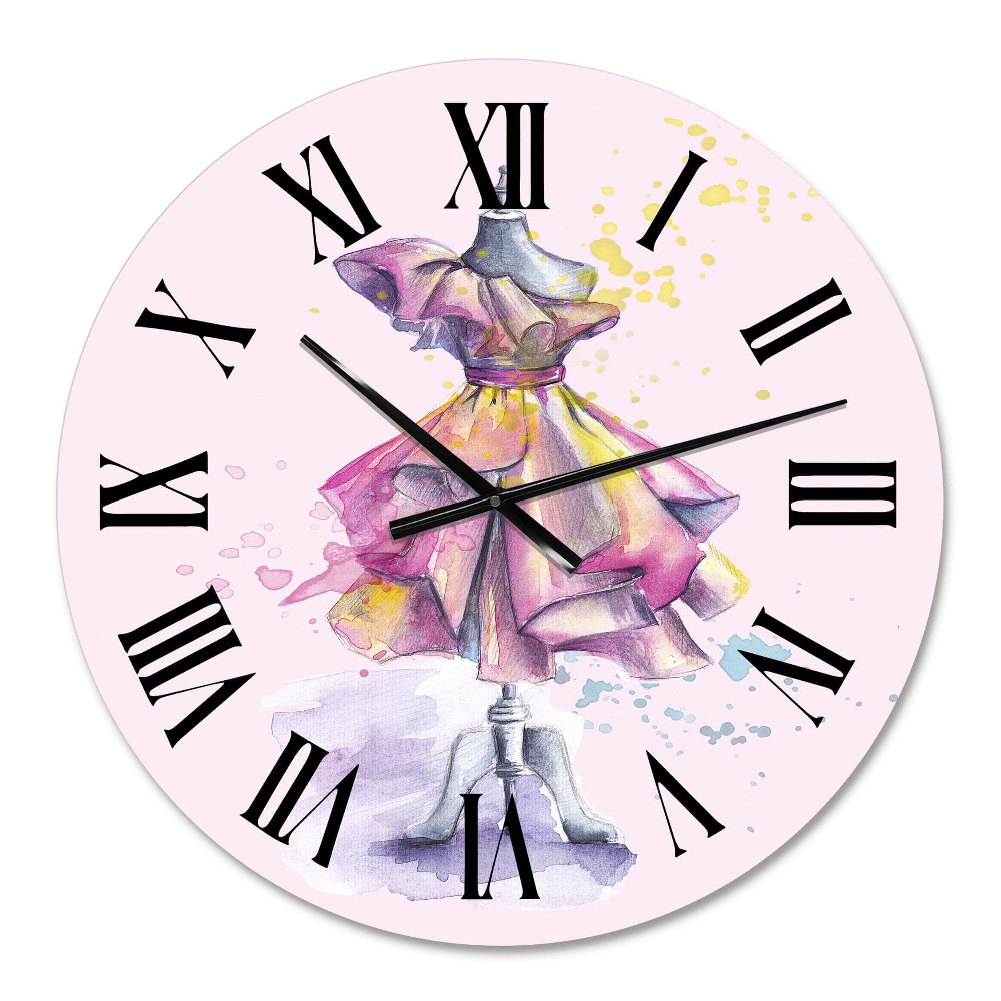 Designart 1 in Quartz French/Country Wall Clock