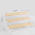 thumbnail image 4 of AFQH 1-5 Layers Wooden Ladder Rack Acrylic Multi-layer Ladder Display Rack, 4 of 10
