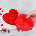 thumbnail image 4 of 4 moldes para pasteles de silicona con forma de corazón para hornear, mini moldes para pasteles antiadherentes en forma de corazón para el día de San Valentín, horno, microondas, freidora y congelador, 4 of 4