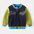 thumbnail image 2 of Kids Winter Coat Toddler Boys Long Sleeve Fleece Baseball Clothes Baby Thick Zipper Coat Clothes for Teen Girls (A-Navy,140 6-7 Years), 2 of 6