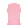 thumbnail image 6 of Tank Top Women Tabk Tops Womens Tank Tops Slim Fitted Cotton Basic Sleeveless Shirts Fashion Women's Casual Sleeve Less Solid Button Ladies Top Blouse Pink L, 6 of 7