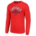 thumbnail image 2 of Men's Starter  Red Washington Capitals Puck Long Sleeve T-Shirt, 2 of 3
